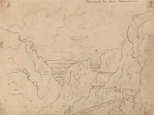 Descenso al Puente de Beauvoisin de John Robert Cozens
